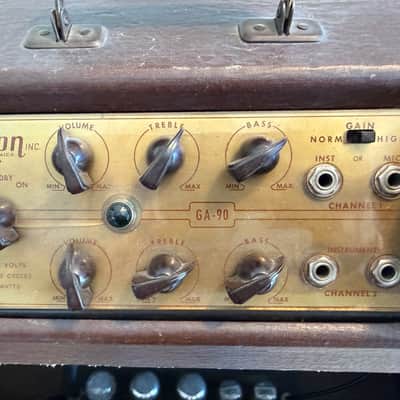 Gibson GA-90P Vintage Tube Combo Amp + Custom Flight Case image 3
