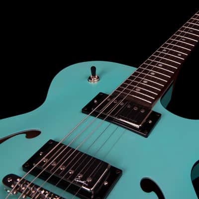 Godin (050215) Montreal Premiere HT Semi-hollow Electric Guitar - Laguna Blue (Open Box) image 7
