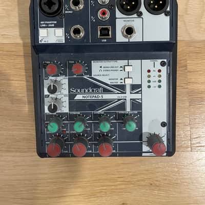 Soundcraft Notepad-5 5-Channel Analog Mixer 2010s - Blue image 1