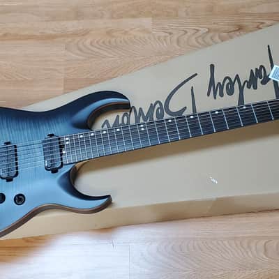 Harley Benton Amarok 7 String Guitar - Black Flame Burst image 2