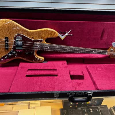 Fender Custom Shop NOS Artisan Jazz Bass, Flame Maple Burl/Rosewood 8.6 LBS *IN STOCK* image 13