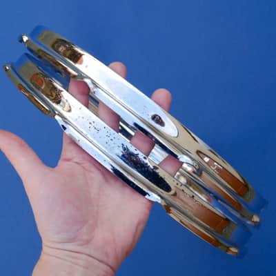 Slingerland Stick Saver Snare Hoops Pair 14" 10 Holes 70s COS image 5