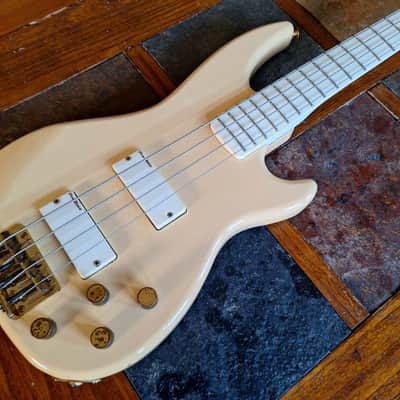 Greco Guitar Device w/Spirit Energy bass active MIJ '80s - white image 2