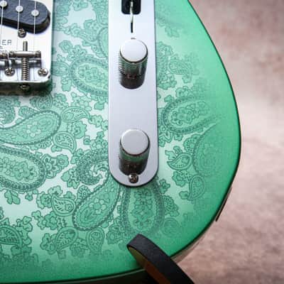 FENDER USA Custom Shop 68 Reissue Telecaster NOS "Green Paisley + Maple" (2025) image 10