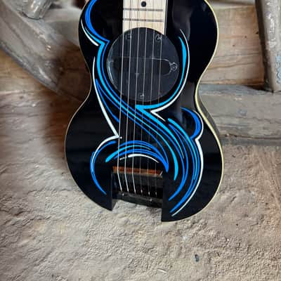 G-Sharp OF-1 Travel Guitar, Three Tone Sunburst (g# tuning, comes w/ gig bag) image 8