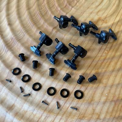 Grover 109BC Super Rotomatic Imperial 3x3 tuners - Black Chrome image 4