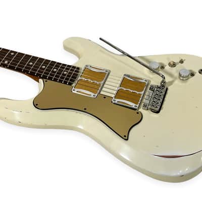 Fiam Guitars Mirari 2022 Antique White over Suntan Copper w/ Torn Trem Route, by past Ronin luthier, image 11