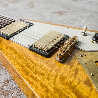 Echopark Flamed Korina Flying V Albert 58 Custom image 9