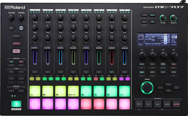 Roland MC-707 Groovebox Professional Music Production Workstation image 1