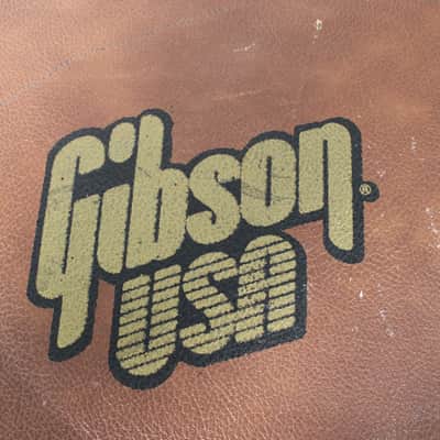 90s/00s Gibson 335 Semi Hollow Case Brown/Pink image 5