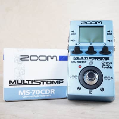 Zoom MS-70CDR MultiStomp Blue w/ Box, Paperwork image 1