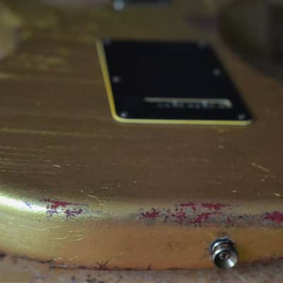 American Fender Stratocaster Relic Custom Gold Sparkle HSS Texas Specials image 7