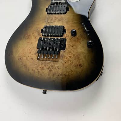 ESP E-II SN-II Nebula Black Burst Burled Maple Electric Guitar + Hard Case B-Stock Made in Japan image 11