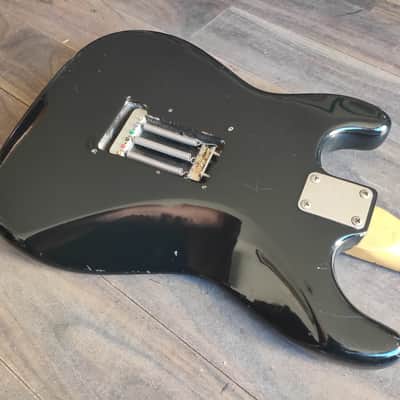 1976 Westminster Japan Stratocaster Matsumoku Electric Guitar (Black) image 7