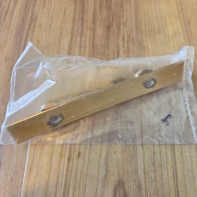 NOS Vintage 1970's Bigsby Gold-Plated Aluminum Archtop Guitar Floating Bridge! image 3