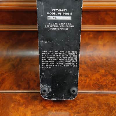 Vox V846 Thomas Organ Wah Pedal Vintage 1977 Pre-Owned image 6