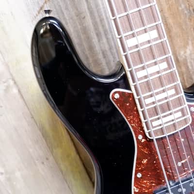 Warmoth J-style Custom Bass - Black with Tortoise Pickguard - Hard Case Included image 13