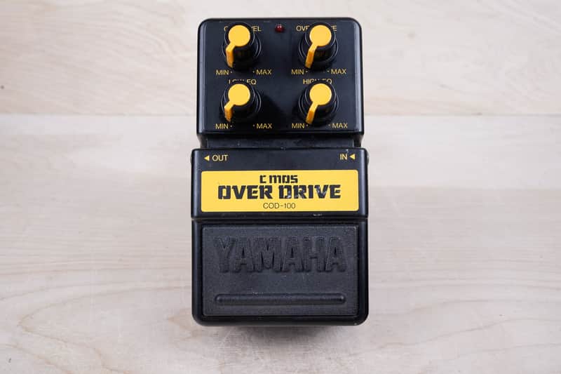 Yamaha COD-100 C MOS Over Drive Pedal 1980s Black Made in Japan