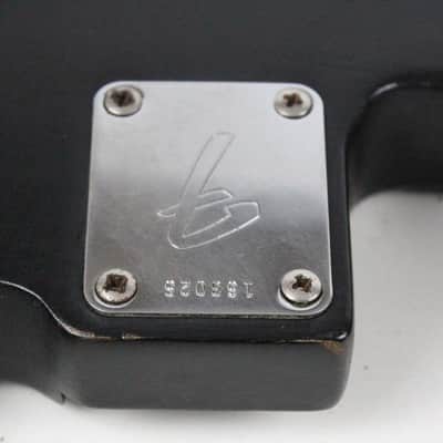 1966 Vintage Fender Precision Bass Project BODY Lightweight 4.4 LBS ~Refin~ Black PBass 1960s USA w/Original Neck Plate image 18