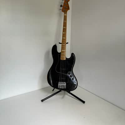 Fender Jazz Bass 3-Bolt with Maple Fretboard 1976 - Black image 2