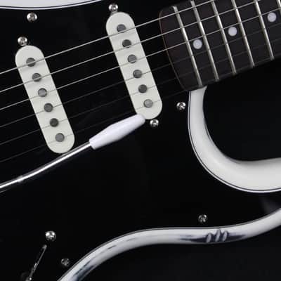 Custom Painted and Upgraded Fender Squier Bullet Strat Series - Aged and Worn with Custom Graphics image 12