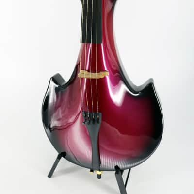 Bridge EC4 Draco Electric 4/4 Cello with Case and Bow - Red/Black image 2