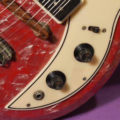 1962 Supro Belmont (National/Valco) Pink Pearloid Electric Guitar (VIDEO! Fresh Refret+Work, Ready) image 8