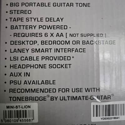 Laney Lionheart MN-ST-L 2-Channel 2x3-Watt Mini Guitar Combo 2020 - Blue image 4
