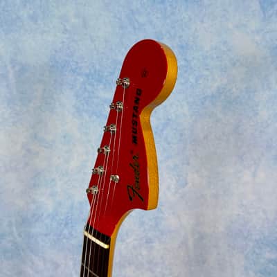 2011 Fender Mustang ‘69 Vintage Reissue MG69/MH Dakota Red + Headstock, Japan MIJ image 4
