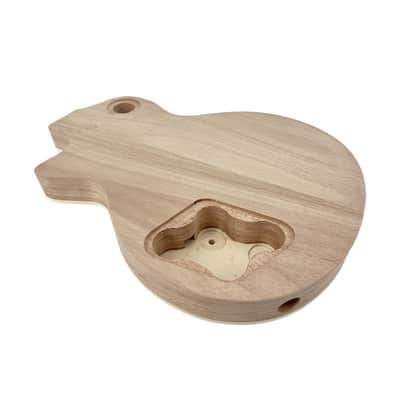 Les Paul Style Electric Guitar Body Flame Maple, Mahogany image 4