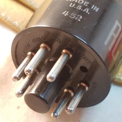 RCA Perfect 0% Tight Matched Pair (2) 6V6GT tNOS AT1000 TESTED Vacuum Tubes greyglass black plate Beam Power 6V6 1945-1958 image 11