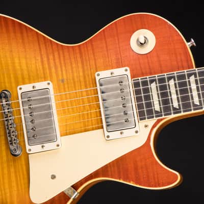 2021 - Gibson Custom Shop Made 2 Measure Murphy Lab '59 Les Paul Standard Murphy Painted Ultra Heavy Aged Orange Lemon Fade image 13