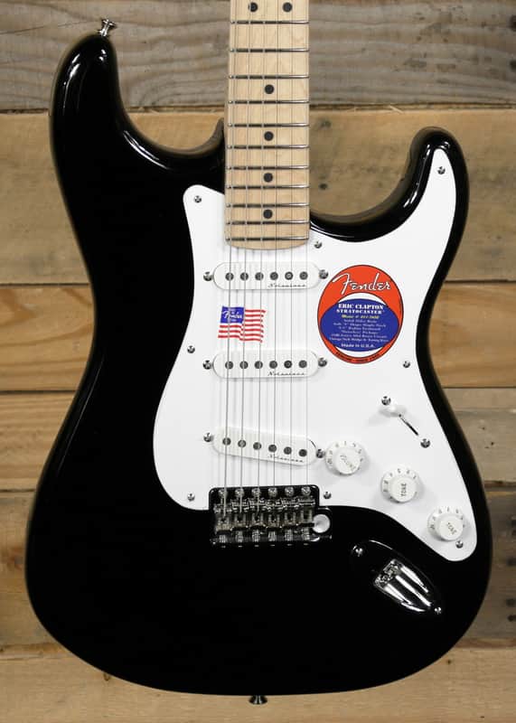 Fender  Eric Clapton Stratocaster Electric Guitar Black w/ Case "Mint Condition" image 1