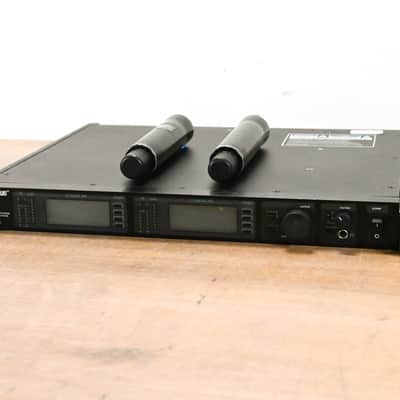 Shure UR4D Dual Receiver w/ two UR2 Transmitters (No Capsules) - L3 CG01311
