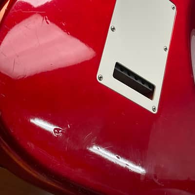 Fender Standard Stratocaster with S1 Tremolo with Maple Fretboard in Candy Apple Red w/OHSC image 12
