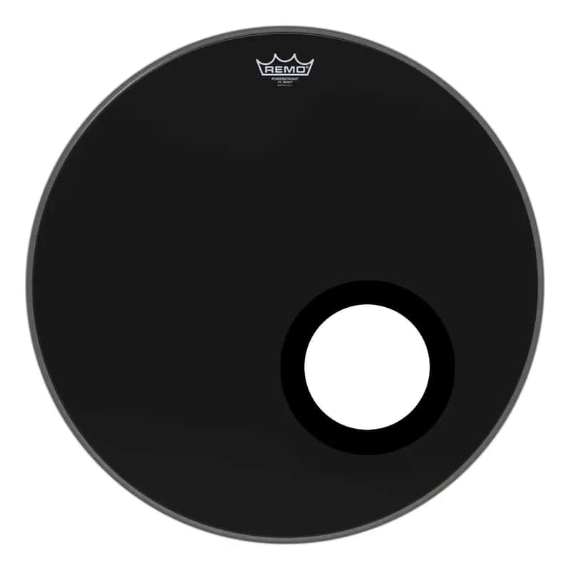 Remo Powerstroke P3 Ebony Bass Drumhead 20" w/5" DynamO image 1