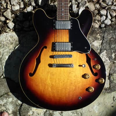 Navigator Limited Edition 'N' 335 Hollowbody 1980s sunburst image 7
