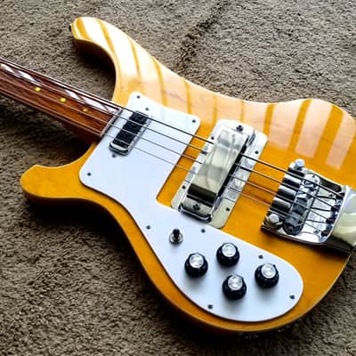 Left-Handed Paul McCartney fretless 4001 Rickenbacker Custom Build Bass image 2