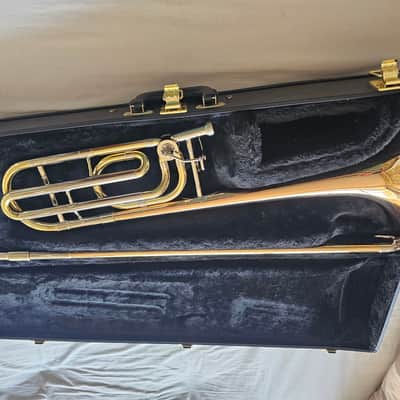 C.G. Conn 88H Symphony Professional Model Tenor Trombone with Traditional Wrap F Attachment 2010s - Clear-Lacquered Brass image 5