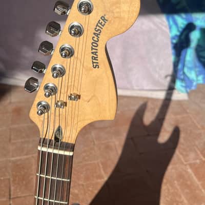 Fender Squire ‘Fat Strat’ upgraded + modded W Soft Case image 7