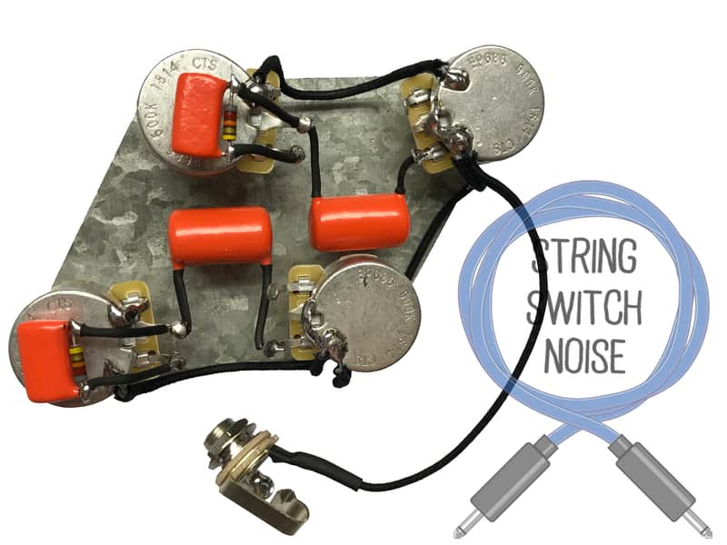 (Gibson) Les Paul, LONG SHAFT POTS, Wiring Harness, Treble Bleed, 50’s or Modern Wiring image 1