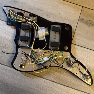 2025 Fender American Professional II Jazzmaster LOADED Pickguard Black USA V-Mod image 2