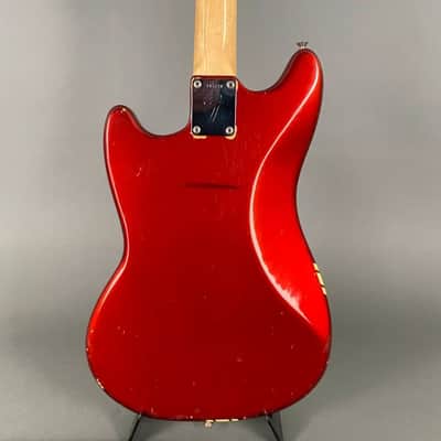 Fender 1971 Mustang Competition Candy Apple Red VINTAGE 1971 - candy apple red image 9