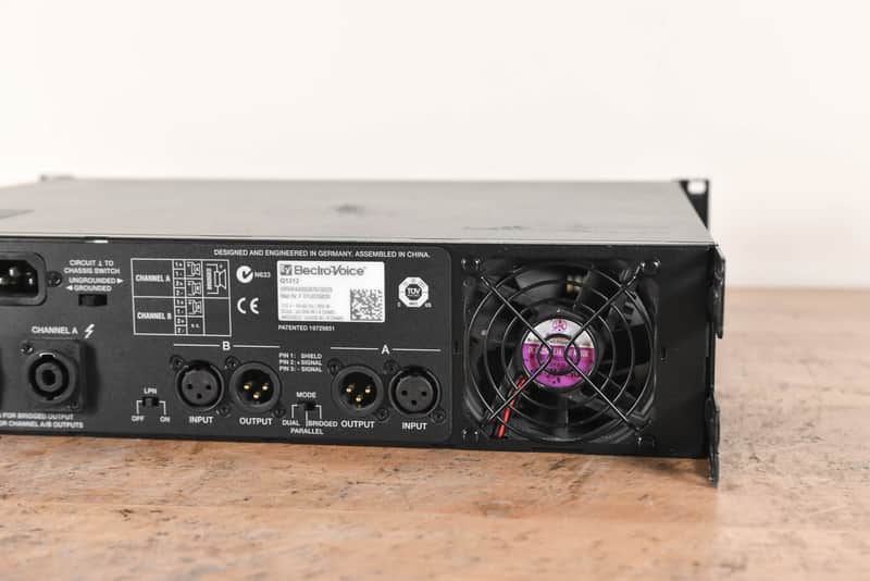 Electro-Voice (EV) Q1212 Two-Channel Power Amplifier (church owned