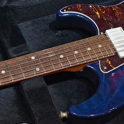 Aircraft AC Quilt Maple Top EMG HSH Deep Blue image 5