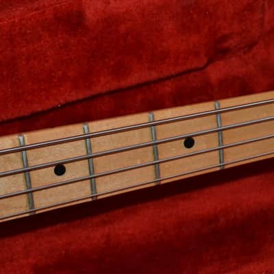 vintage 1970's fender precision bass guitar, has been modded. image 5