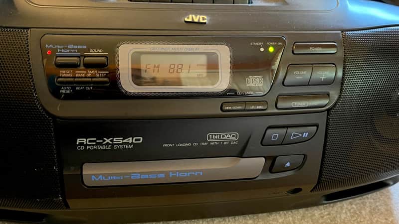 JVC AC-X540 November 1995  - Black Plastic