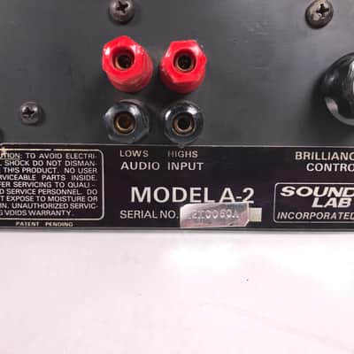 Sound Lab A2 Electrostatic Crossover / Amplifier (Single) image 5