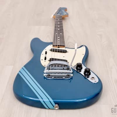 1970 Fender Competition Mustang Competition Burgundy + Headstock, Short Scale Vintage Guitar, 100% Original w/ Case image 11