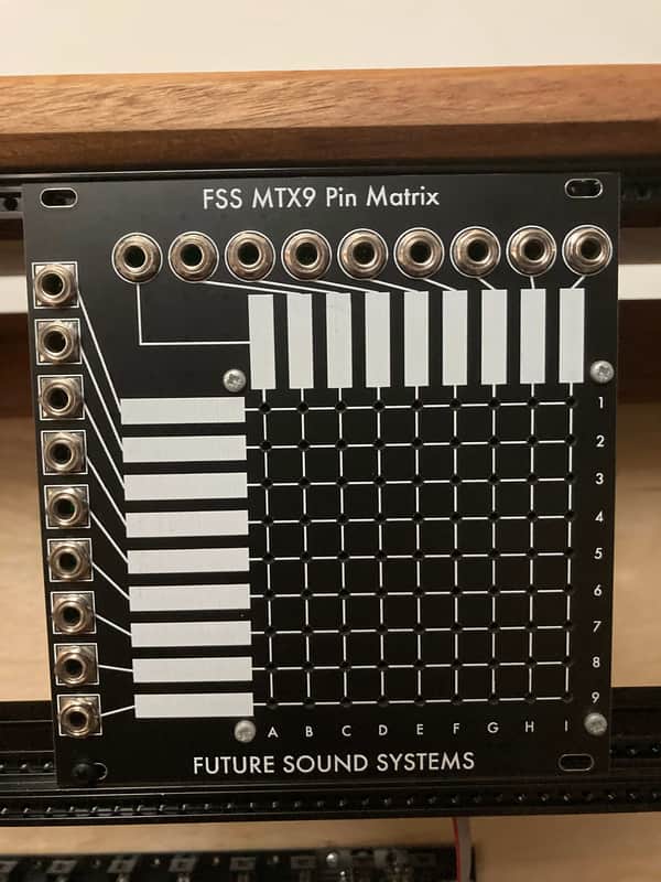Future Sound Systems MTX9a Pin Matrix Eurorack Mixer (Active) Black image 1